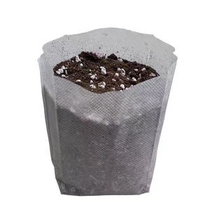 Bolsas <span class=keywords><strong>blancas</strong></span> para cultivo de plántulas, bolsas para plántulas, contenedores de vivero de plantas biodegradables para granja agrícola de jardín - Product Image 1