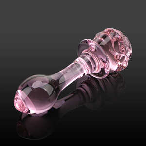Heisenberg - Plug anal en verre borosilicate rose quartz fait main pour femmes et hommes - Vente en gros - Product Image 4