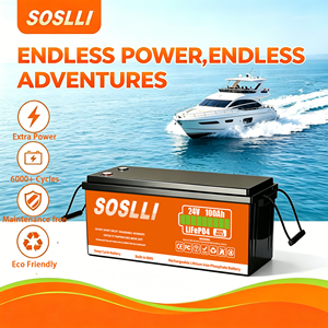 <span class=keywords><strong>Batterie</strong></span> LiFePO4 durable 24V 100Ah 2560Wh, pack de batteries au lithium 6000 cycles avec BMS pour <span class=keywords><strong>camping</strong></span>-<span class=keywords><strong>car</strong></span>, bateau, alimentation solaire de secours - Product Image 1