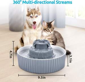 Bebedero <span class=keywords><strong>para</strong></span> <span class=keywords><strong>Gatos</strong></span> de Cerámica de 2.1L con Filtro de Carbón Activado, Dispensador de Agua Automático <span class=keywords><strong>para</strong></span> Mascotas con Logotipo Personalizado <span class=keywords><strong>para</strong></span> Perros y <span class=keywords><strong>Gatos</strong></span> - Product Image 3