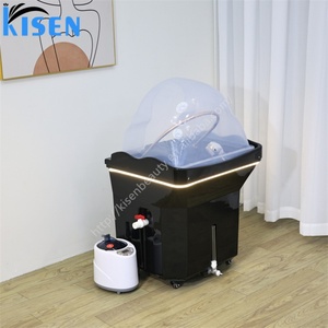 Kisen Fashion Salon Head Spa Portable Shampoo Basin with 60L tank Light Water <b>Heater</b> Fumigated Dome Golden Arch - Product Image 5
