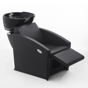 Modern Salon <strong>Sink</strong> <strong>Shampoo</strong> Chair <strong>Portable</strong> Barbershop Hairdressing Hair Washing Gold Bed Ceramic Basin for Spa Barbers - Product Image 6