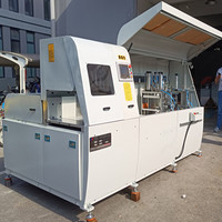 Machine de découpe d'aluminium CNC à tête unique, alimentation servo, coupeur de profil automatique pour la fabrication de cadres de fenêtres et de portes