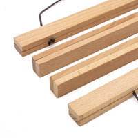 Support magnétique vierge en hêtre massif pour affiches, cadre mural en bois dur pour œuvres d'art, logo OEM non imprimé, marque personnalisée, vente en gros en vrac