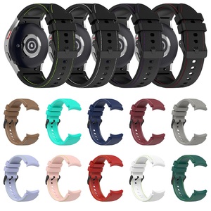 Bracelet intelligent pour <span class=keywords><strong>Samsung</strong></span> <span class=keywords><strong>Galaxy</strong></span> Watch 5 <span class=keywords><strong>40</strong></span> 44mm/<span class=keywords><strong>Watch5</strong></span> Pro 45mm, bracelet en cuir à motif, sans espaces, bracelet en silicone - Product Image 3