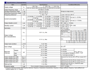 Smd2520 Kích thước 2520 4pin <span class=keywords><strong>OSC</strong></span> 1.8V 2.5V 3.3V 15ppm CMOS đầu ra SG-8101CG loạt 0.67MHz đến 170MHz lập trình tinh thể dao động - Product Image 6