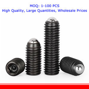 M2 M2.5 M3 M4 M5 M6 M8 M10 M12 M16 Noir Grade 12.9 Acier allié Douille hexagonale Allen Ressort Boule Plongeur Grub Point Set Vis Boulon - Product Image 3