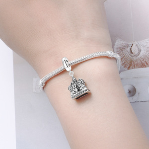 Colgante de iglesia de latón blanco de gran venta, pulsera DIY original y única, accesorio de joyería, adorno, regalo simbólico - Product Image 6