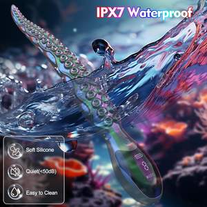 Vibratore a Forma di Tentacolo di Polpo con Display LED, Multi-Frequenza, in Silicone Delicato sulla Pelle, Silenzioso e Impermeabile - Product Image 2