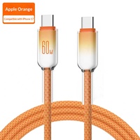 Câble de charge rapide pour téléphone portable en cuivre pur de type C, gaine en nylon tressé, 60W PD30W pour iPhone 16, iOS, ordinateur