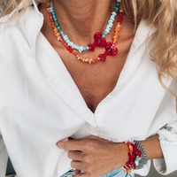 Ensemble de bijoux pour femmes Zooying de style bohème, perles en verre et coquillages, collier en coquillages dorés, chaîne superposée réglable, cadeau