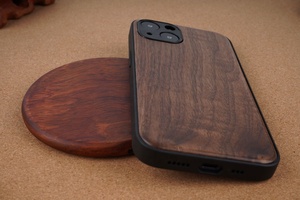 Cover Quay Lại Trường Hợp Bằng Gỗ Điện Thoại Di Động Trường Hợp Bán Buôn Tùy Chỉnh Chống Sốc TPU Chính Hãng Gỗ Tự Nhiên Cho <span class=keywords><strong>Iphone</strong></span> 15 Thủ Công Bằng Gỗ 50 Pcs - Product Image 3