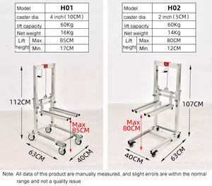 Mini apilador <span class=keywords><strong>manual</strong></span> portátil ligero para descarga de elevación apilamiento-<span class=keywords><strong>polipasto</strong></span> 60KG,80KG - Product Image 3