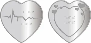Médaille en alliage d'aluminium sur le thème de l'amour Souvenir d'anniversaire commémoratif de mariage personnalisé Impression UV Technique d'estampage