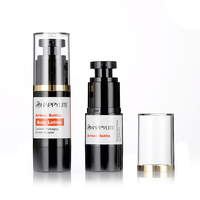 Bouteille de pompe sans air noire AS 50ml Bouteille de pompe sans air de luxe Bouteille de nettoyant écologique