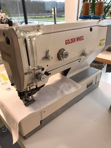 Máquina de coser industrial, máquina de abotonamiento recta electrónica de la serie Golden Wheel - Product Image 5