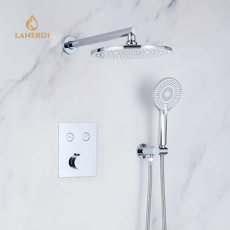 Water Bath Mixer Lanerdi Thermostatic In Wall Mounted Shower Mixer Contemporary Shower Set Bath Shower Faucets Single Handle Cold/hot Water