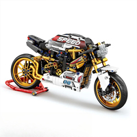 Reobrix 99041 2026 Nouveau MOC 1:8 Moto Sportive Rétro Urbaine Modèle Briques de Bureau Jouet DIY pour Garçons Cadeau Ensembles de Blocs de Construction