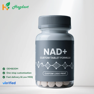 Comprimidos complejos liposomales NAD + NAD con Resveratrol, fórmula vegana embotellada, compatible con la fabricación OEM, suplemento de nutrición vegana - Product Image 1