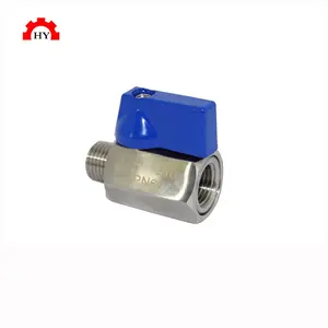 mini ball valve with wrench lever operated mini 1/8