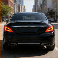 Pour Mercedes-Benz W205 C180 C200 C300 2015-2021 : Ensemble de feux arrière LED séquentiels au design « Demon Evil Eye » pour la mise à niveau esthétique (accessoires)