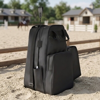 Sac de transport pour bottes et casques d'équitation - Imperméable, fermeture éclair, portable, 3 en 1, grande capacité, pour l'équitation anglaise