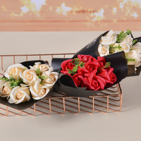 Bouquet de fleurs décoratives pour la saint valentin des mères, Rose, savon en forme de petite amie, prix bas, pour Festival