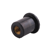 Insert d'expansion aveugle M6 en caoutchouc EPDM, amortisseur de vibrations, avec douille filetée en laiton pour éclairage de secours et applications automobiles