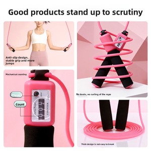 Corde à sauter antidérapante régulière pour enfants, avec compteur, idéale pour l'examen d'entrée au collège, la remise en forme à <span class=keywords><strong>domicile</strong></span> et les examens scolaires. - Product Image 4