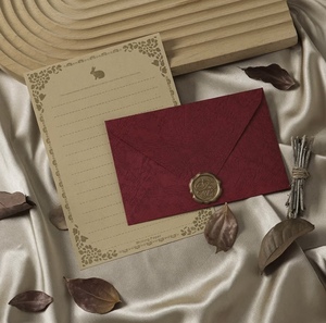 Sobres de Papel con Logotipo Personalizado en Relieve de Lujo con Tarjetas de Agradecimiento, Sobres para Invitaciones de <span class=keywords><strong>Boda</strong></span> y Regalos - Product Image 1