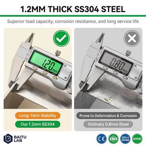 Banco de <span class=keywords><strong>Laboratorio</strong></span> Personalizado al por Mayor de Acero Inoxidable 304 SEFA8, Banco Resistente a Químicos con Capacidad de Carga de 500 kg para Laboratorios de Investigación Clínica y Farmacéutica - Product Image 4