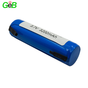 GEB custom-made 18650 3,7 V 3200mAh rechargeable cylindrical battery pack with solder pin code - Product Image 2
