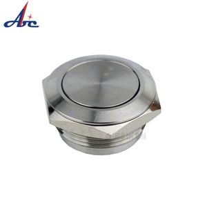 Ip67 2a Power 19Mm Waterdichte <span class=keywords><strong>220</strong></span> <span class=keywords><strong>Volt</strong></span> Platte Ronde Best1no 250vac Roestvrijstalen 2-Pins Terminal Kortstondige Drukknopschakelaar - Product Image 3