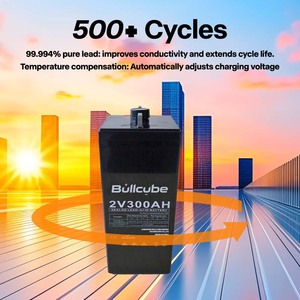 Batteries au plomb-acide Bullcube 2v 300ah pour systèmes de stockage d'énergie solaire, de communication et d'alimentation sans interruption (ASI) - Product Image 3