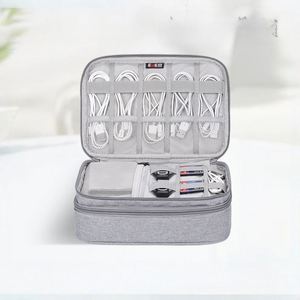 Bolsa Organizadora de Accesorios para Banco de Energía Portátil de Poliéster, Bolsa de Almacenamiento Digital de Doble Capa y Gran Capacidad - Product Image 1