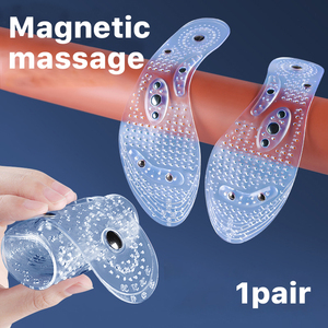 Plantilla de masaje de PVC transparente que se adapta perfectamente a las plantas de los pies para aliviar la fatiga corporal Plantilla de masaje de terapia magnética - Product Image 5