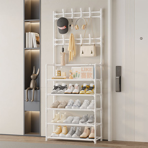 <span class=keywords><strong>Zapatero</strong></span> <span class=keywords><strong>Modular</strong></span> de Metal con Ganchos para Almacenamiento en la Entrada, <span class=keywords><strong>Zapatero</strong></span> de Metal - Product Image 3