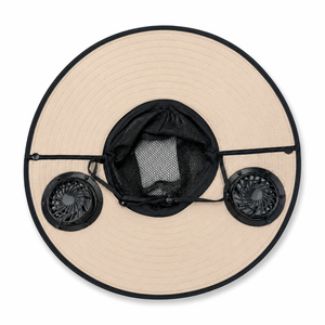 Sombrero de Pescador con Ventilador USB y Energía Solar, Ala Ancha, Resistente a los Rayos UV, para Campismo y Pesca al Aire Libre, Color Verde Militar - Product Image 3