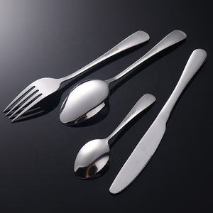 Couverts de mariage en acier inoxydable 410 de qualité alimentaire, cuillère en or, couteau, fourchette, ensemble de couverts, 4 pièces - Product Image 4