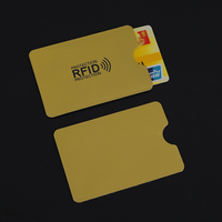 Étui de protection RFID étanche anti-vol pour cartes de crédit, porte-cartes personnalisé avec logo, anti-skimming, blindage RFID, sans fermeture