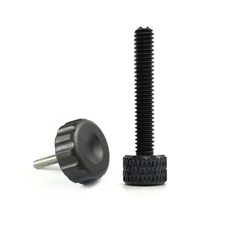 M3 Acero Inoxidable Redondo cabeza moleteada tornillos de apriete manual Pernos perilla de mano agarre