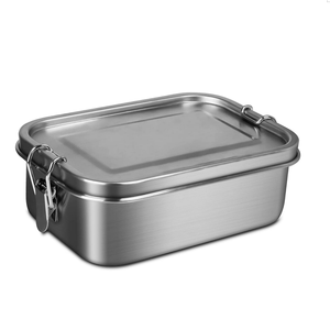 Stainless Steel Container New Design Stainless Steel 304 Lunch Box Bento Box Food Container With Lock Clips