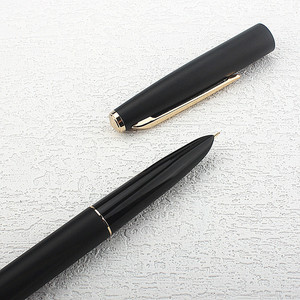 <span class=keywords><strong>Stylo</strong></span> plume Jinhao 911, nouveau modèle, corps en métal noir mat, pointe en acier inoxydable, pour l'écriture et la <span class=keywords><strong>calligraphie</strong></span>, avec cartouches d'encre, pointe fine - Product Image 2