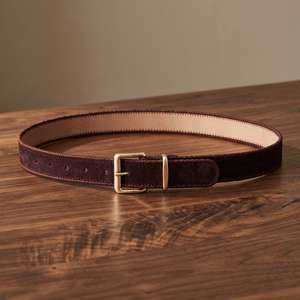 Cinturón de Cuero Nubuck Premium con Diseño Personalizado Divine International, con Hebilla Personalizada, Venta al Por Mayor OEM - Product Image 1