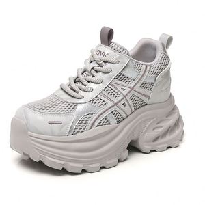 Baskets Chunky Femme Style Dad Shoes Printemps-Été 2026 Nouveautés Semelle Épaisse Talon Rehaussé Chaussures Décontractées Élégantes et Confortables - Product Image 2