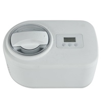 Machine à glace automatique électrique 1L pour usage domestique, avec réservoir en aluminium amovible et fonction de refroidissement automatique, pour la préparation instantanée de glaces.