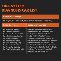 Herramienta de Diagnóstico Automotriz Foxwell GT60 OBD2, Prueba Activa de Sistema Completo, 24 Servicios de Reinicio para A/F, Aceite, SRS, DPF, EPB, Control Electrónico de Potencia, 1 Año