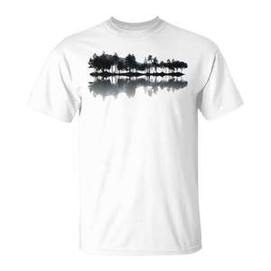 Camiseta Guitar Lake Shadow Love Musician Rock On Trees - Product Image 1