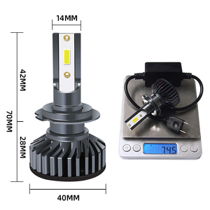 ไฟหน้า LED F2 สำหรับรถยนต์ รุ่น Universal Fit IP67 กันน้ำ รองรับแรงดันไฟฟ้ากว้าง 9-36V ใช้ได้กับหลอด H1 H3 H4 H7 H11 9005 9006 ไฟตัดหมอก - Product Image 2