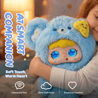 Robot électronique intelligent AI pour animaux de compagnie, prix d'usine, mignon, bleu clair, peluche douce, chante/dit/ danse, taille personnalisée pour enfants